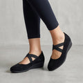 Women's Summer Overlapping Strap Supportive Wedge Shoes