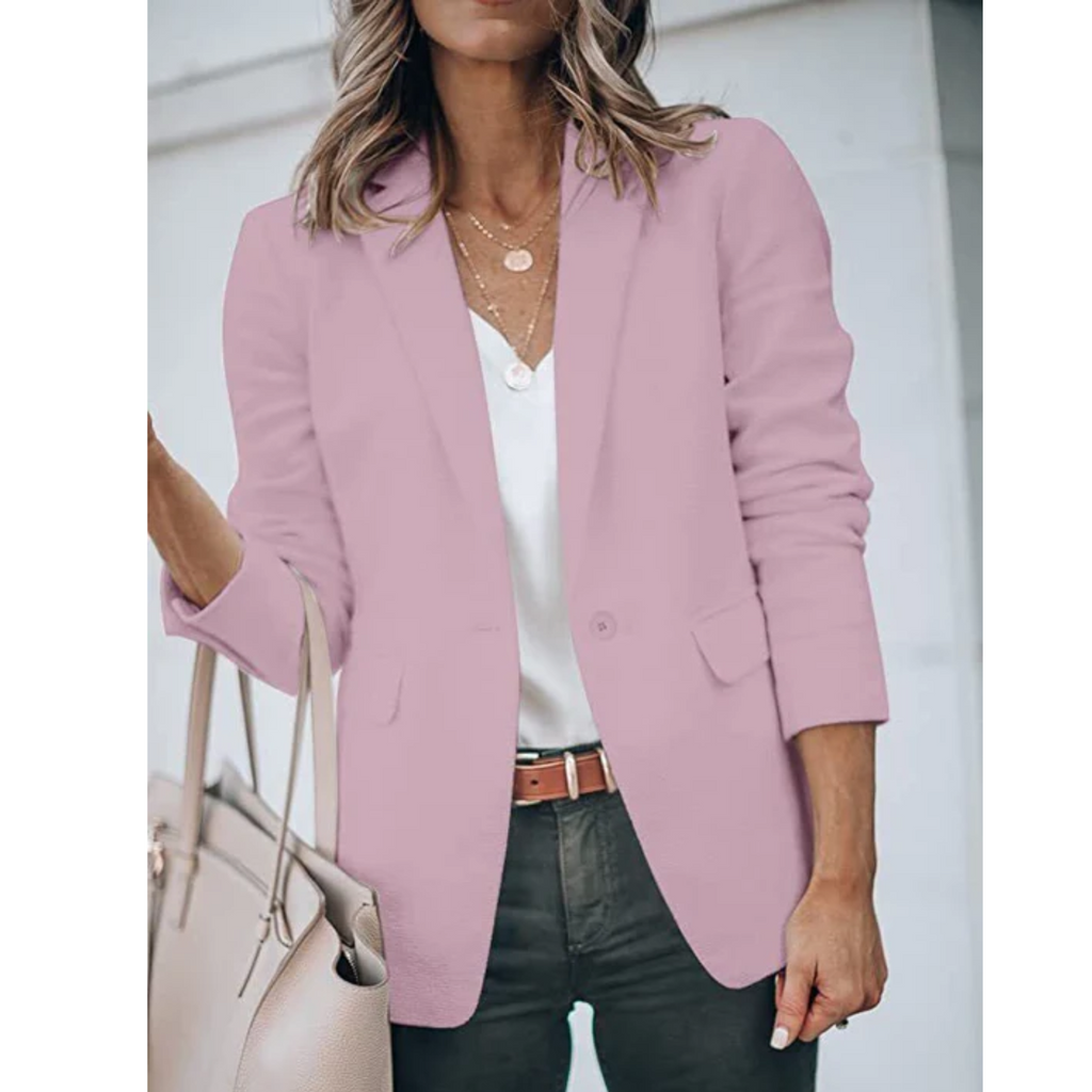 Women's Lightweight Smart Casual Blazer with Open Front
