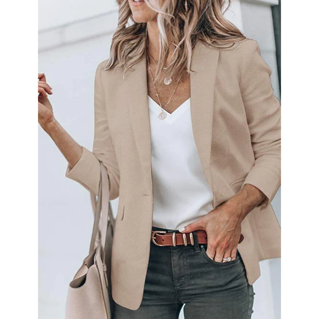 Women's Lightweight Smart Casual Blazer with Open Front