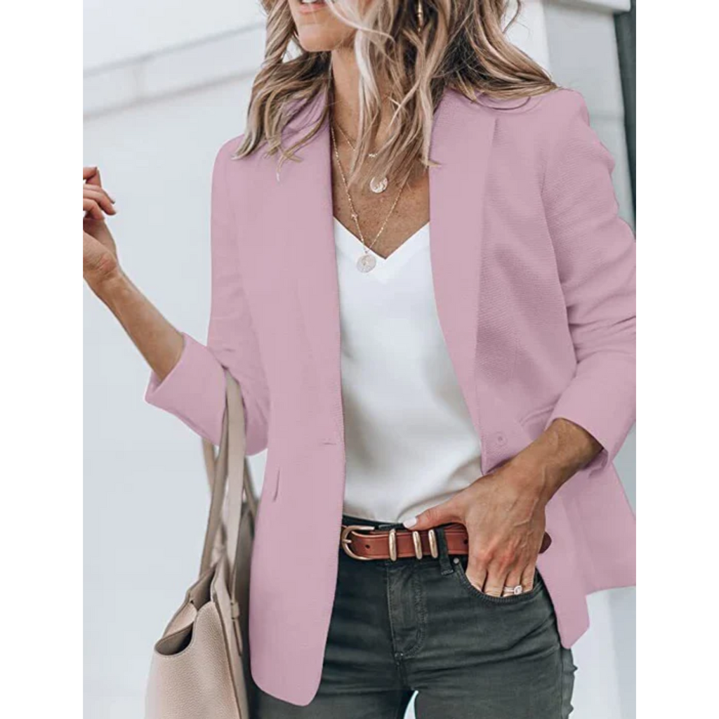 Women's Lightweight Smart Casual Blazer with Open Front