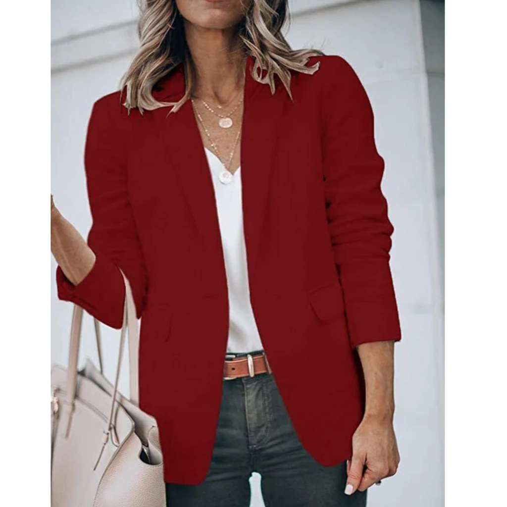 Women's Lightweight Smart Casual Blazer with Open Front