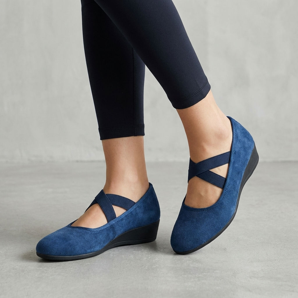 Women's Summer Overlapping Strap Supportive Wedge Shoes