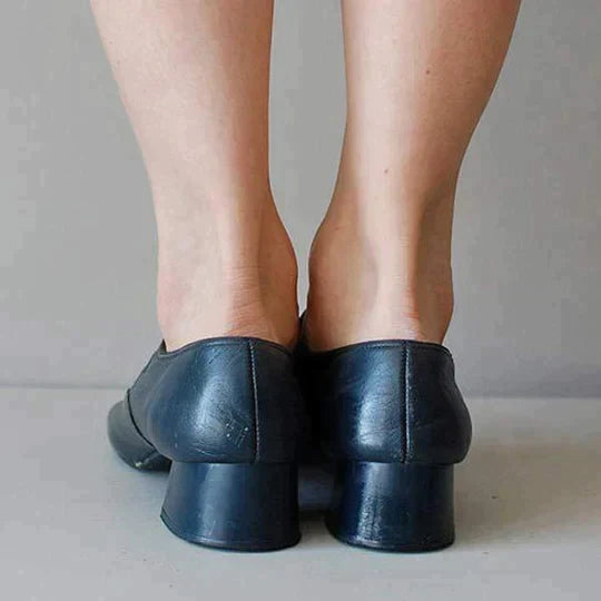 Women's Classic Low Heel Buckled Mary Jane Flats