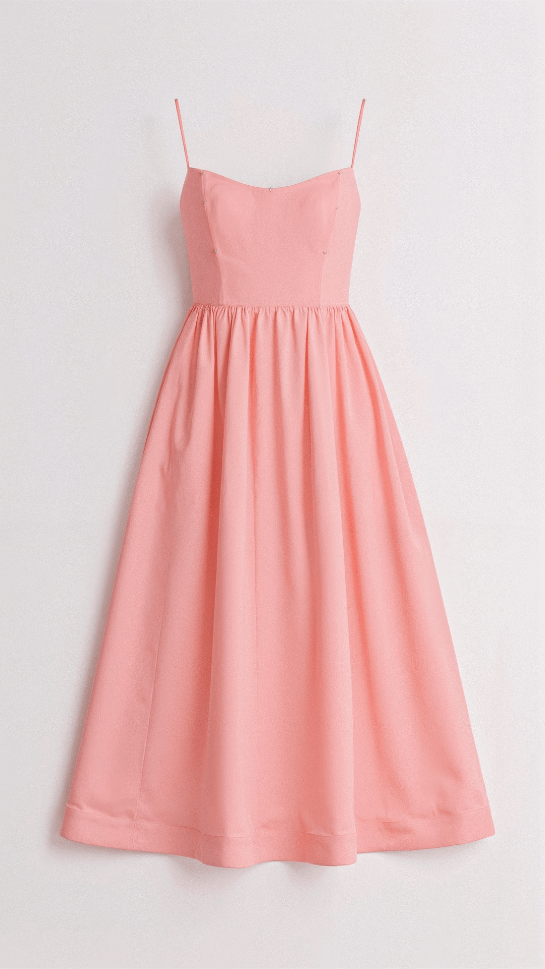 Women's Elegant A-Line Summer Midi Dress with Side Pockets
