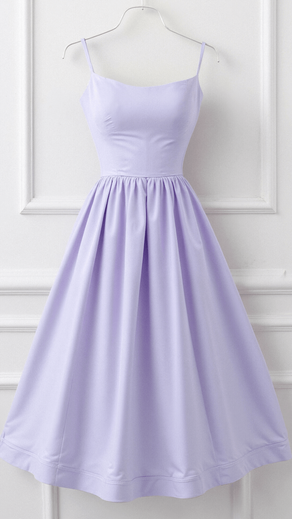 Women's Elegant A-Line Summer Midi Dress with Side Pockets