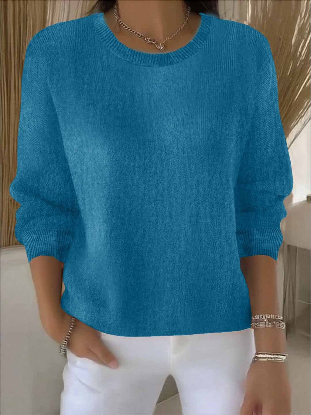 Women's Elegant Cozy Knit Sweater for Chilly Days