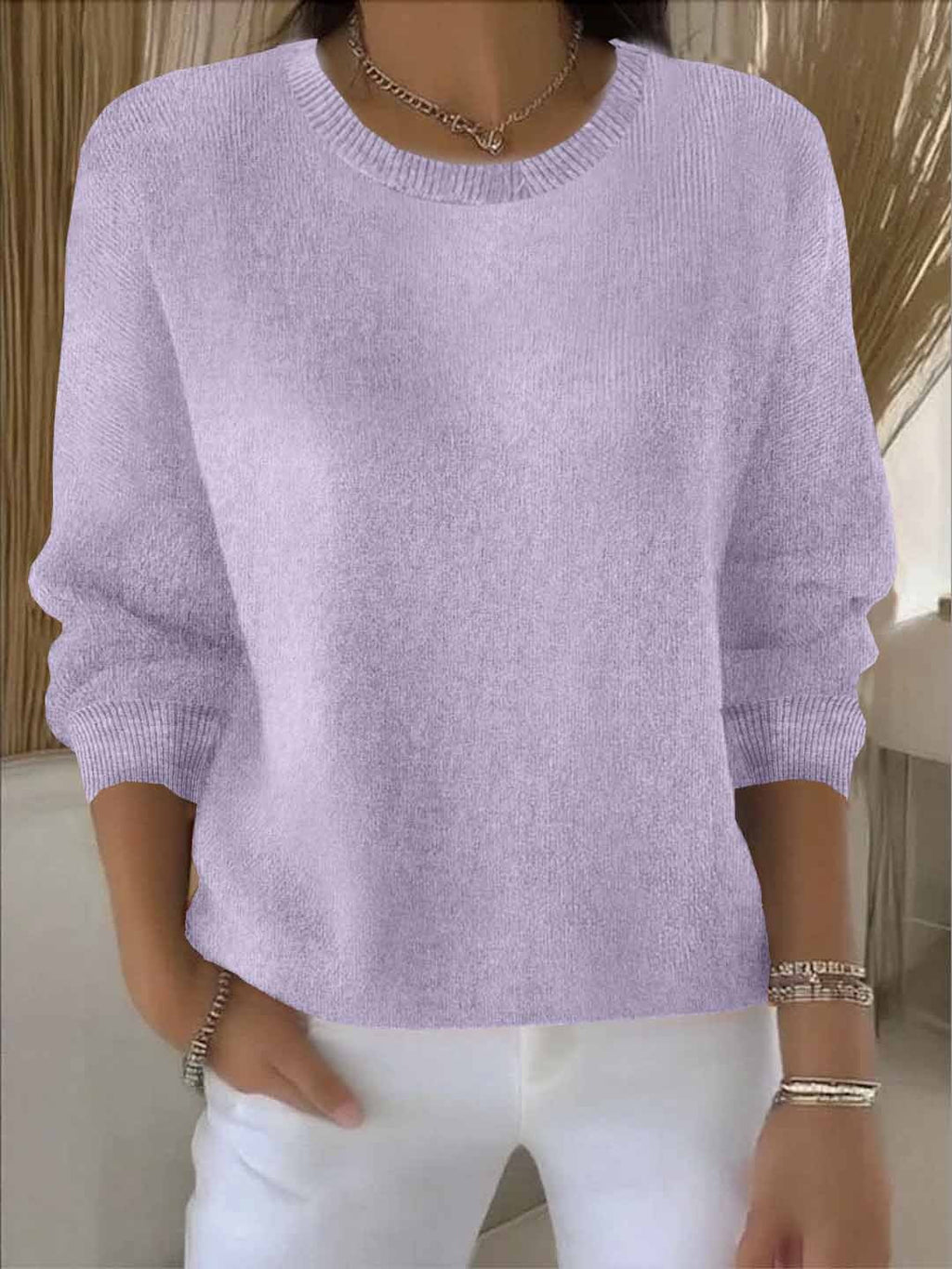 Women's Elegant Cozy Knit Sweater for Chilly Days