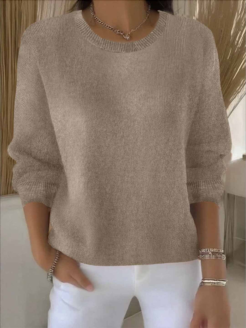 Women's Elegant Cozy Knit Sweater for Chilly Days