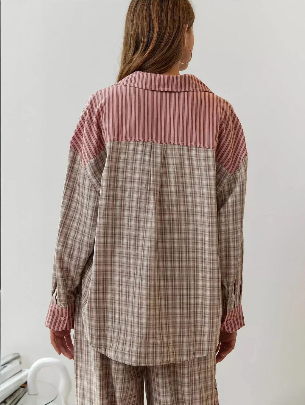 Women's Casual Matching Shirt Pants Two Piece Loungewear Set