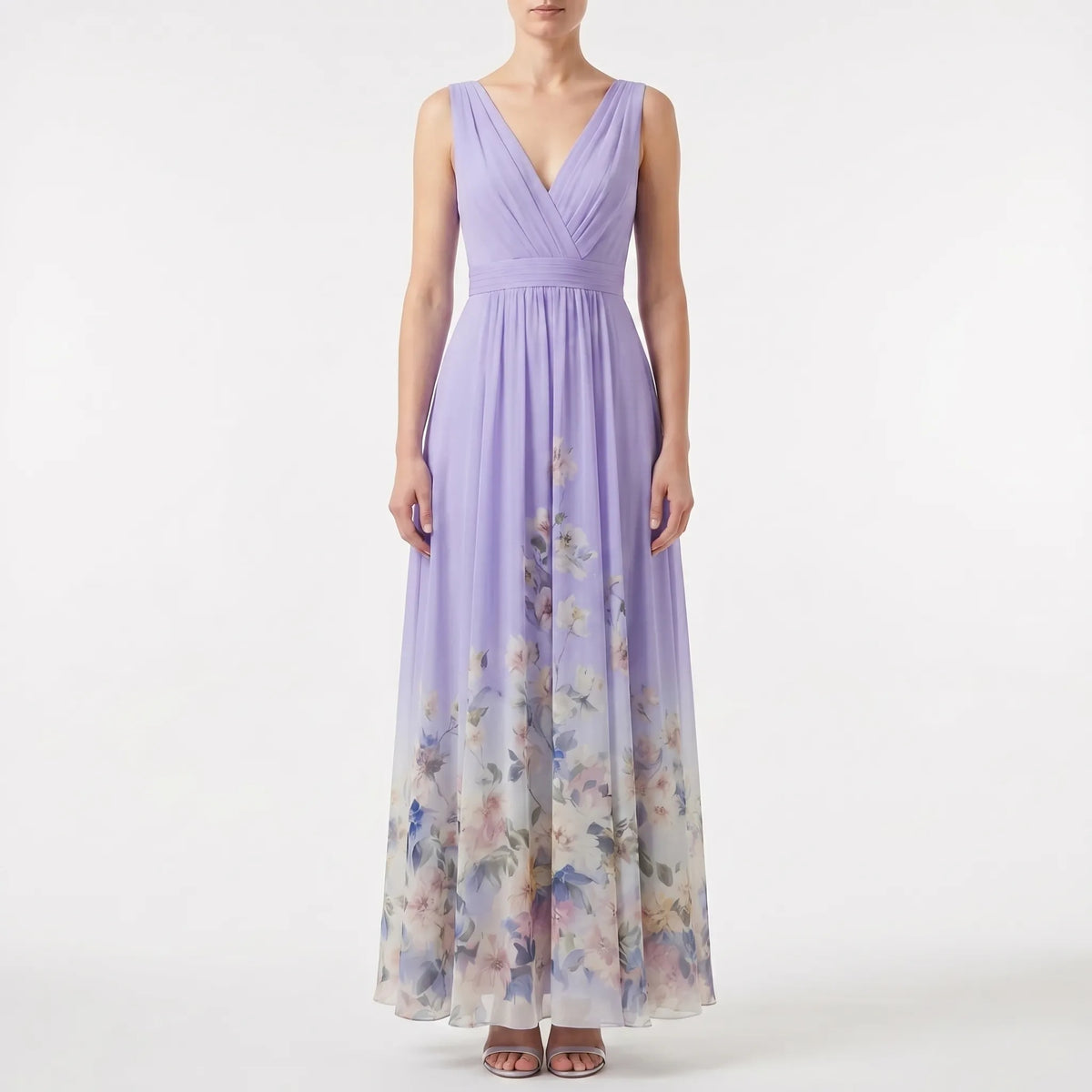 Women's Garden Party Maxi Dress with Floral Detail