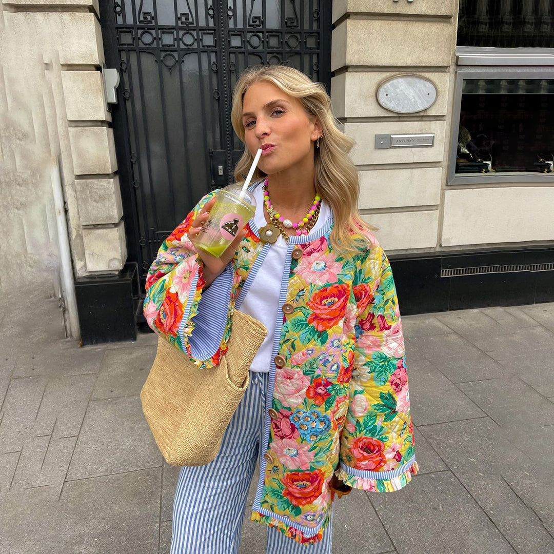 Women's Breathable Floral Lightweight Layering Jacket