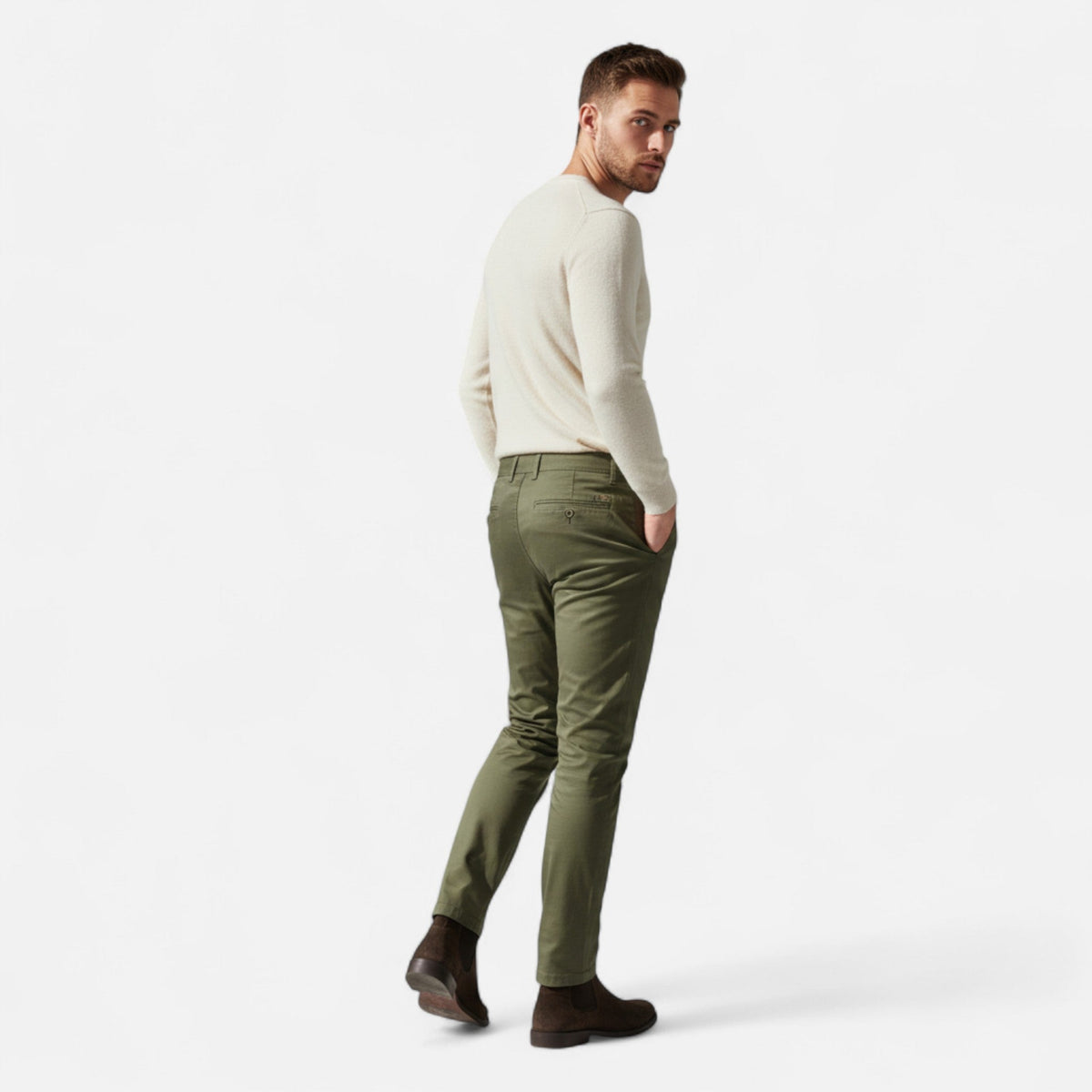 Men's Neat Weekday Chino Pants in Cotton Blend