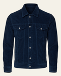 Men's Button-Up Retro Corduroy Trucker Jacket for Fall