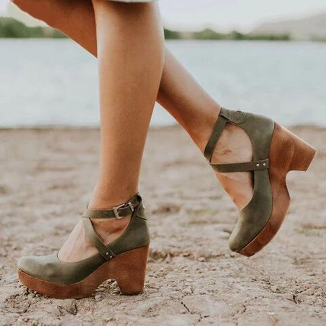 Women's Professional Wedge Heel Work Shoes