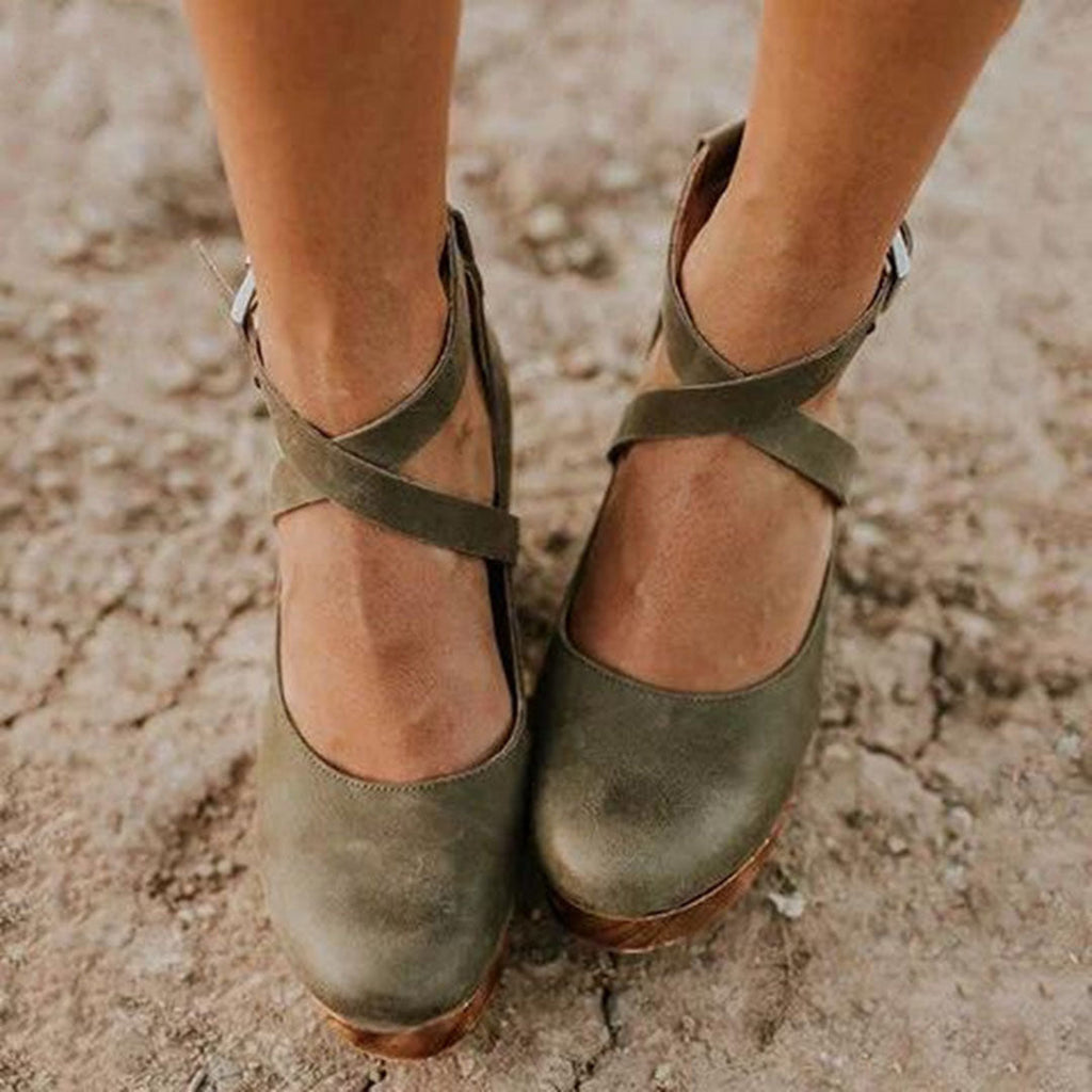 Women's Professional Wedge Heel Work Shoes
