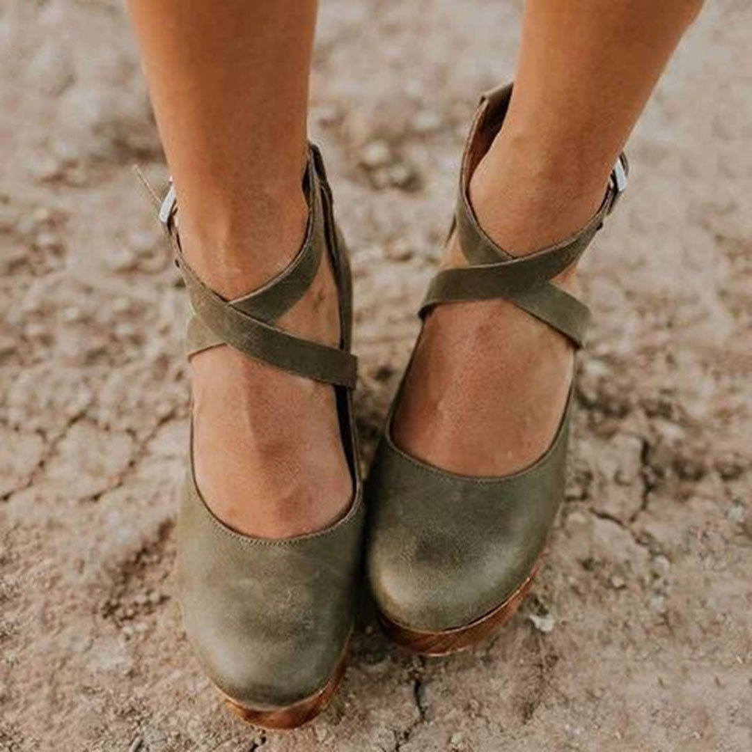 Women's Professional Wedge Heel Work Shoes