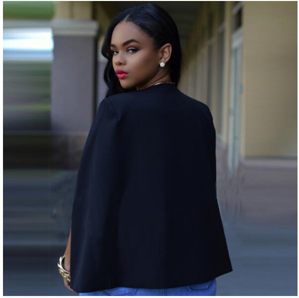 Women's Open Front Cape Jacket for Office