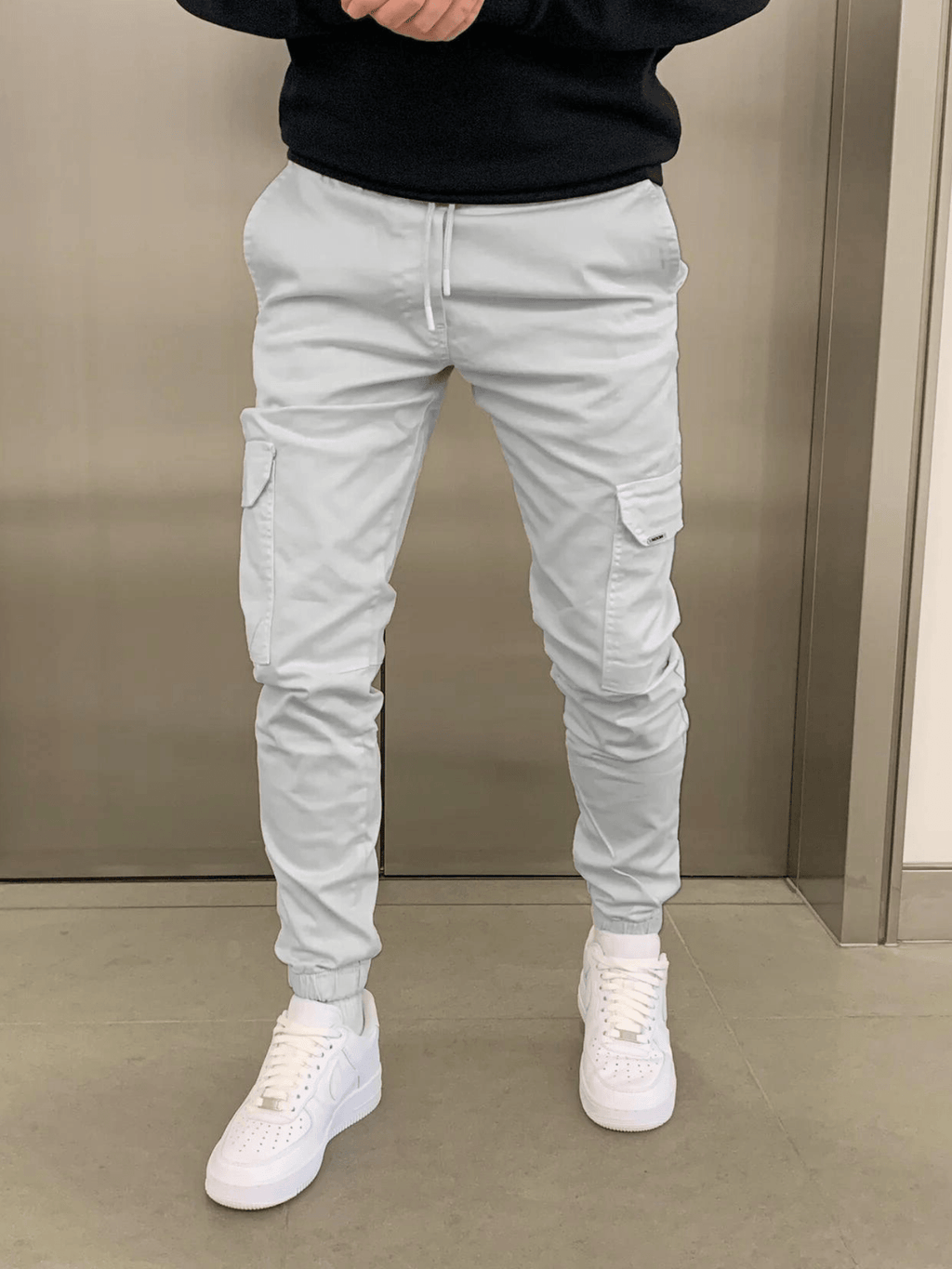 Men's Relaxed City Cargo Pants with Drawstring