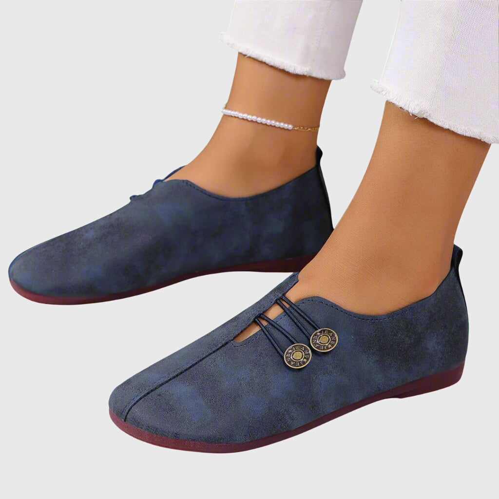 Women's Supportive Spring Summer Slip-On Ballerina Flats