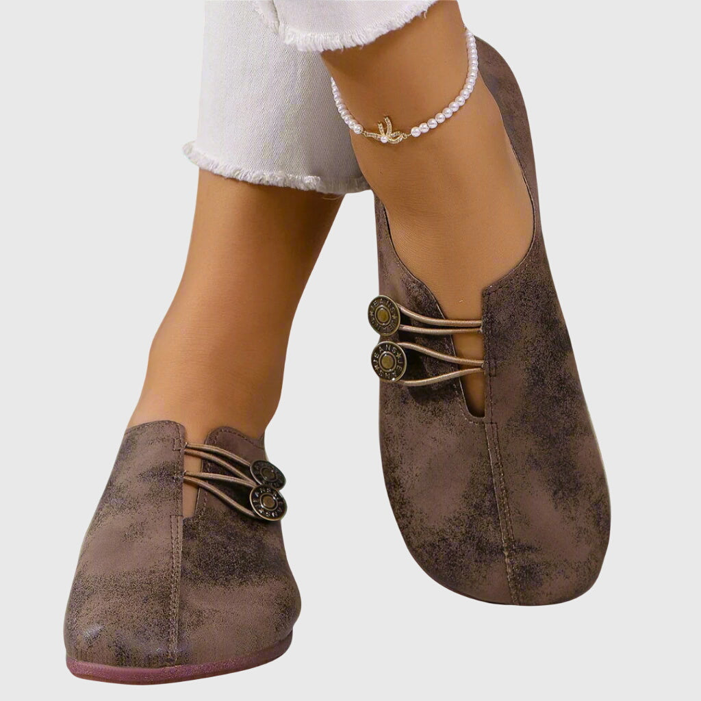 Women's Supportive Spring Summer Slip-On Ballerina Flats