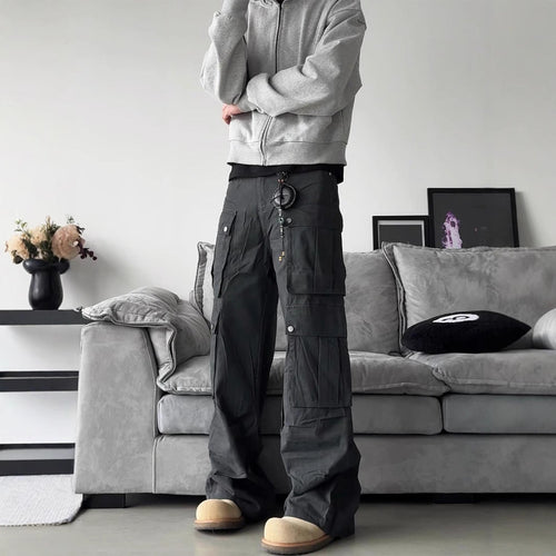 Men's Hands-Free Multi-Pocket Baggy Cargo Pants
