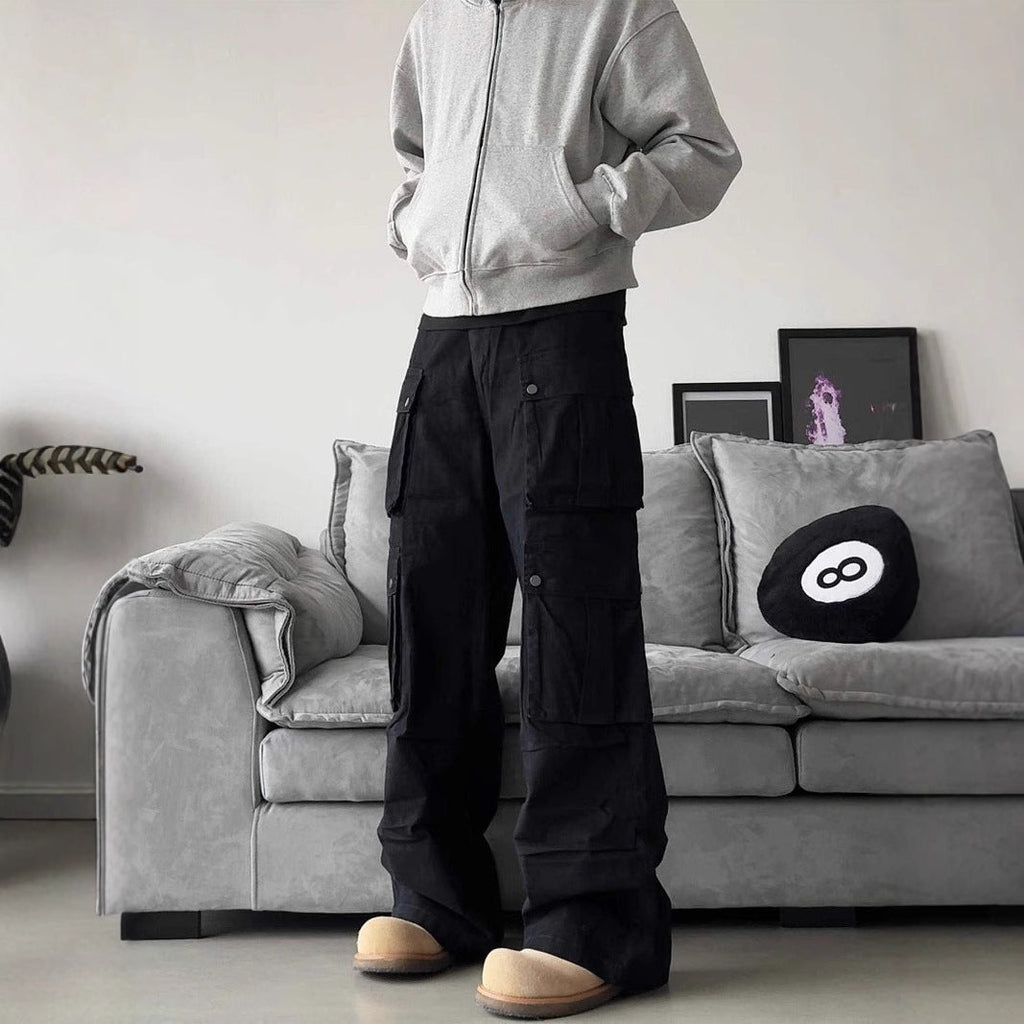 Men's Hands-Free Multi-Pocket Baggy Cargo Pants