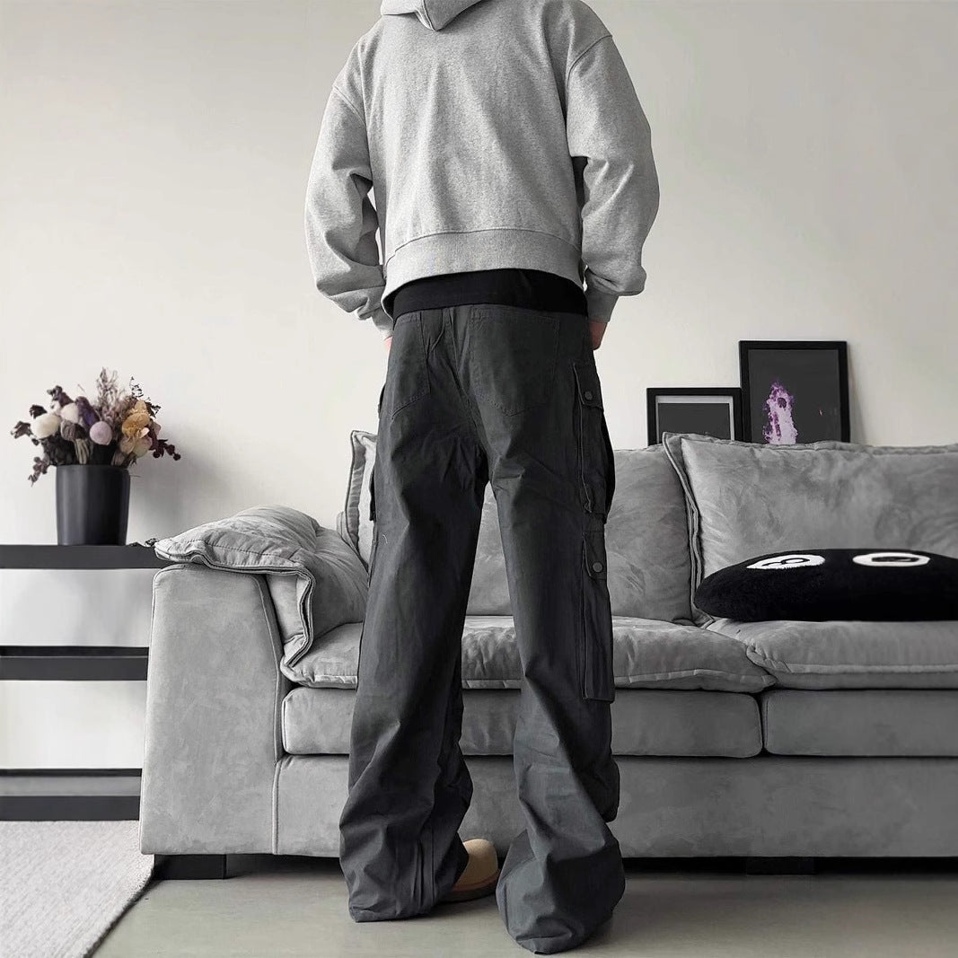 Men's Hands-Free Multi-Pocket Baggy Cargo Pants