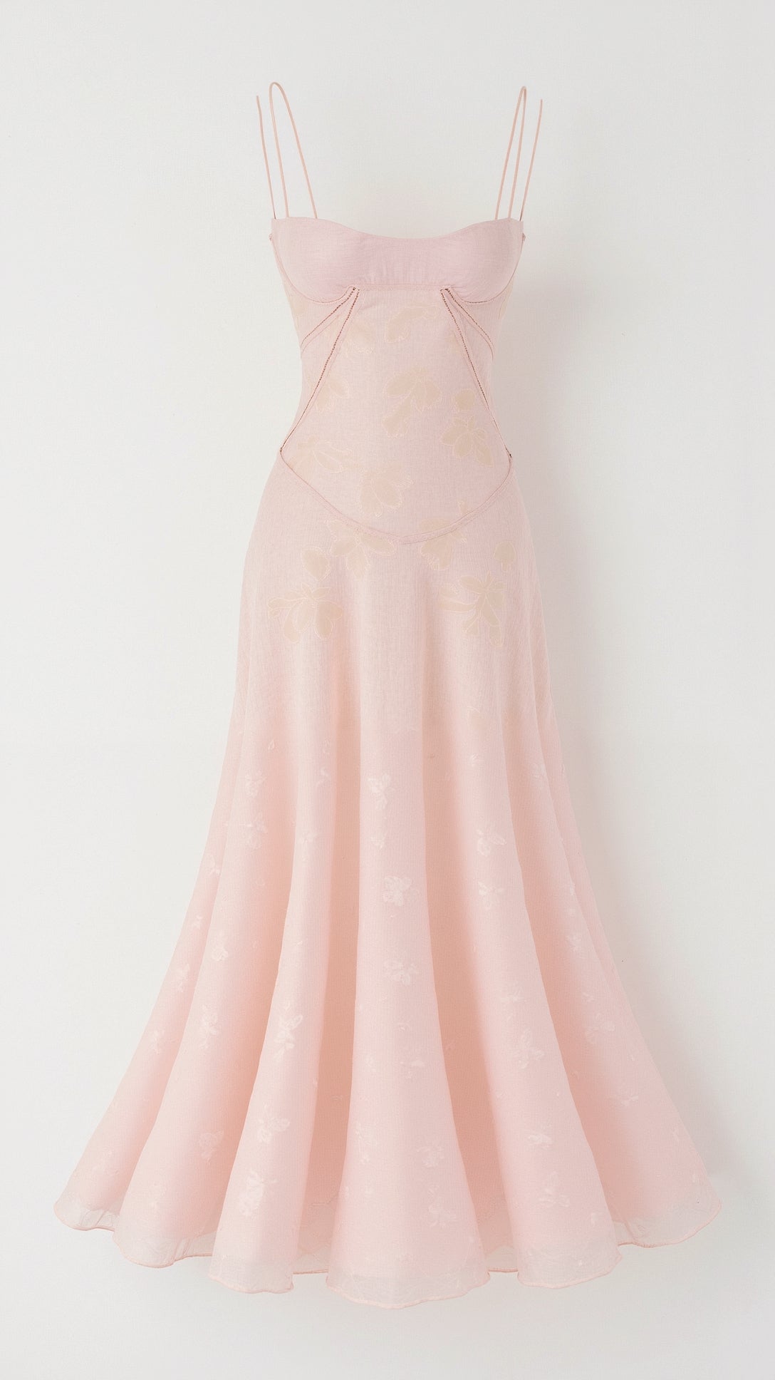 Women's Romantic Slip Style Gown with Corset Back