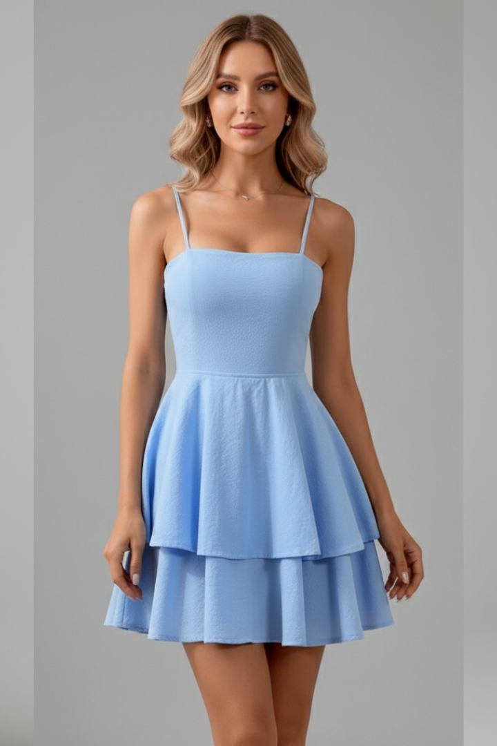Women's Playful Casual Strappy Mini Dress