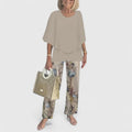 Women's Flowing Printed Matching Pants Outfit Set