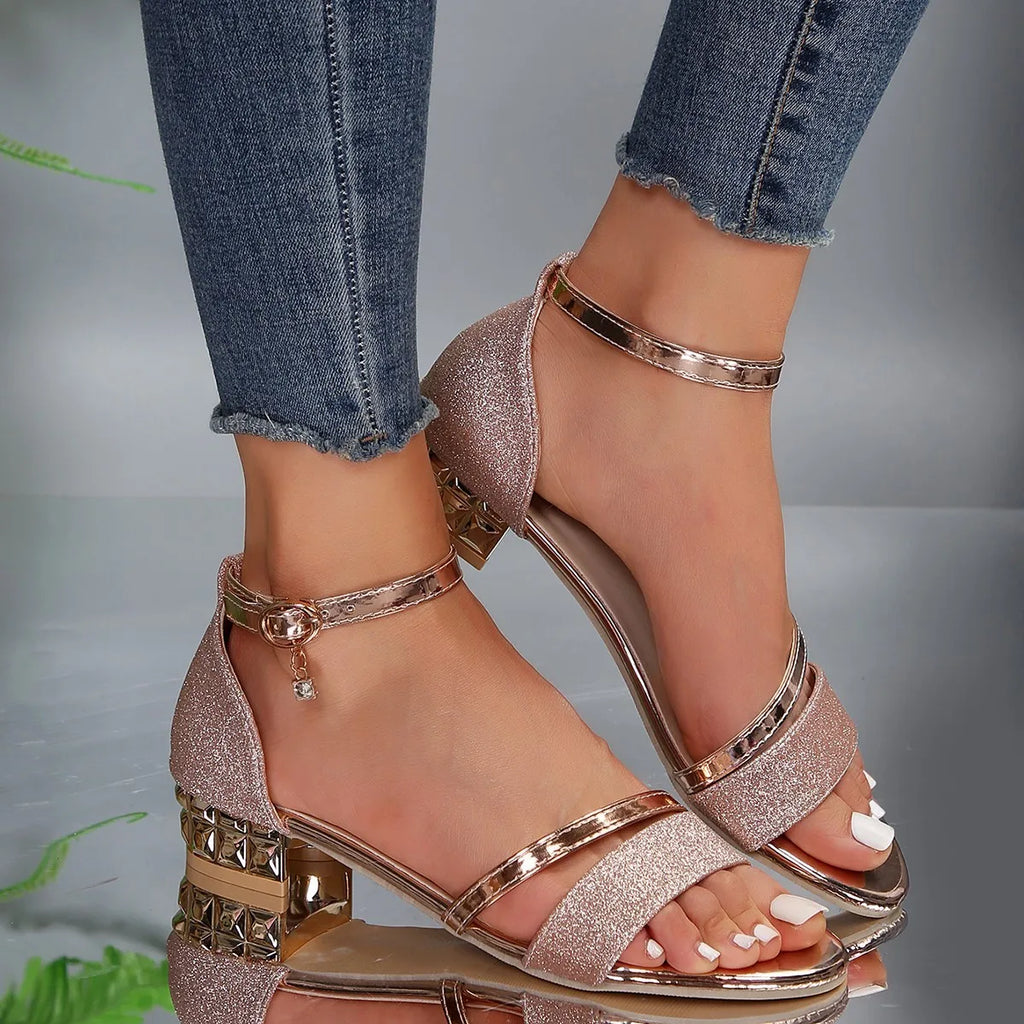 Women's Summer Occasion Peep Toe Strappy Heels
