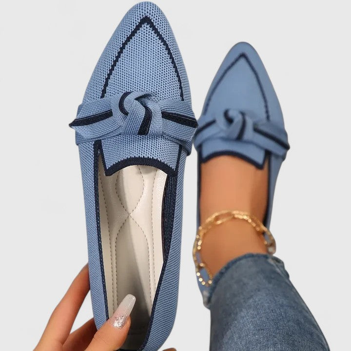 Women's Polished Knot Detail Slip-On Comfort Shoes