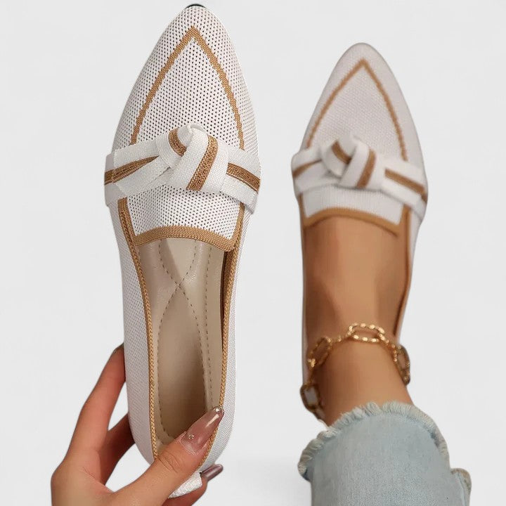 Women's Polished Knot Detail Slip-On Comfort Shoes