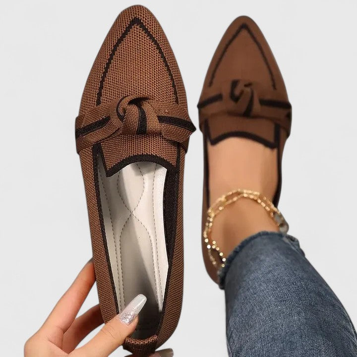 Women's Polished Knot Detail Slip-On Comfort Shoes