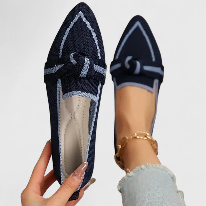 Women's Polished Knot Detail Slip-On Comfort Shoes