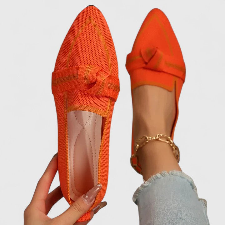 Women's Polished Knot Detail Slip-On Comfort Shoes