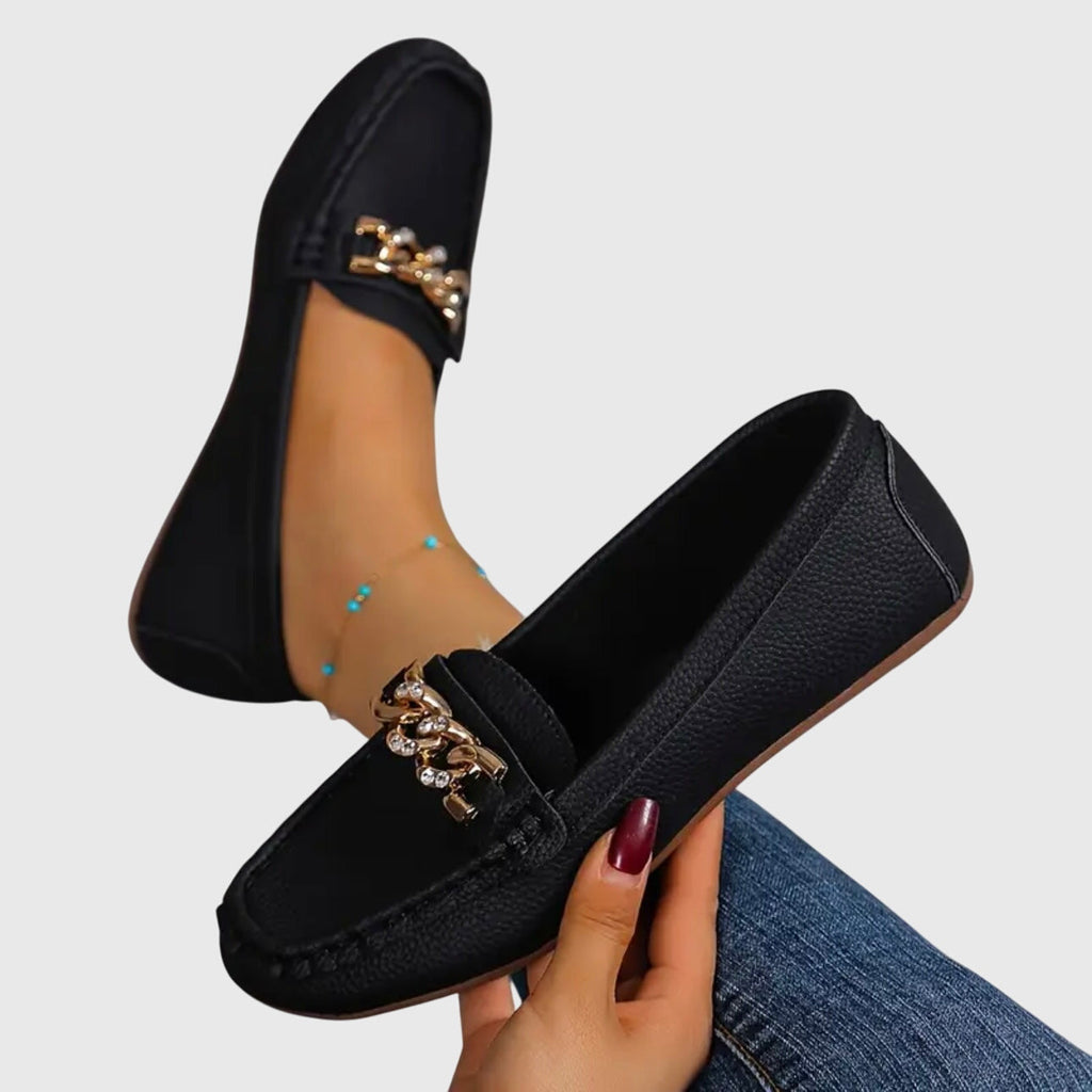 Women's Refined Summer Chain Accent Comfort Loafers