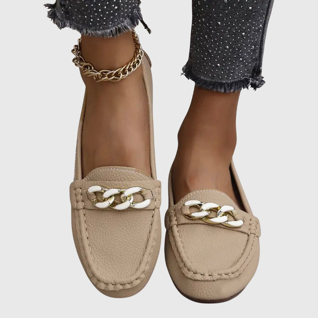 Women's Refined Summer Chain Accent Comfort Loafers