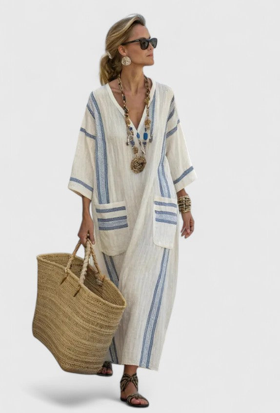 Women's Flowing Loose Fit Casual Maxi Dress