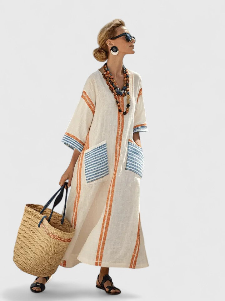 Women's Flowing Loose Fit Casual Maxi Dress