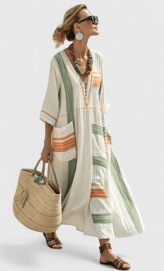 Women's Flowing Loose Fit Casual Maxi Dress