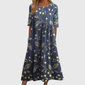 Women's Delicate Floral Casual Summer Midi Dress