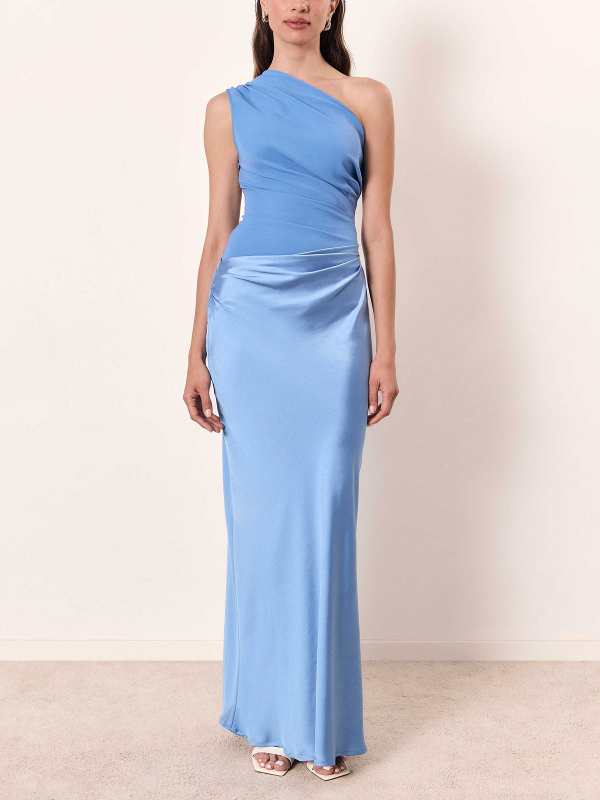 Women's Sleek Single Shoulder Occasion Maxi Dress