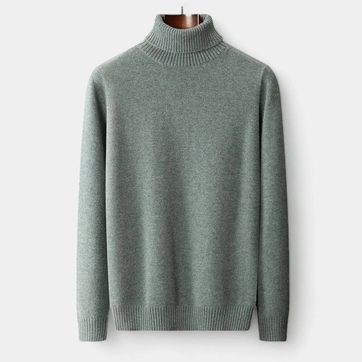 Men's Merino Wool Folded Neck Dinner Ready Sweater
