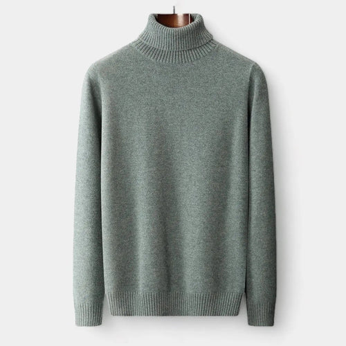 Men's Merino Wool Folded Neck Dinner Ready Sweater