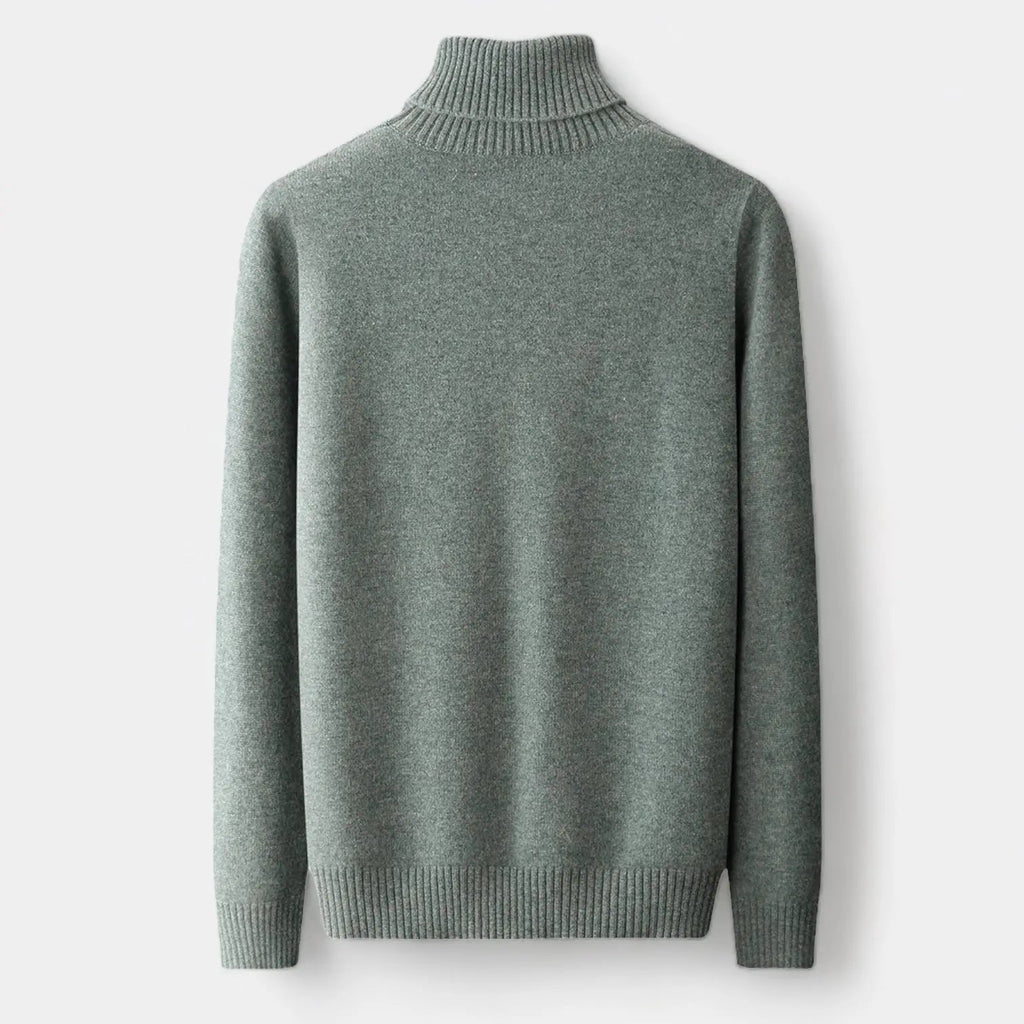 Men's Merino Wool Folded Neck Dinner Ready Sweater