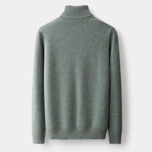 Men's Merino Wool Folded Neck Dinner Ready Sweater