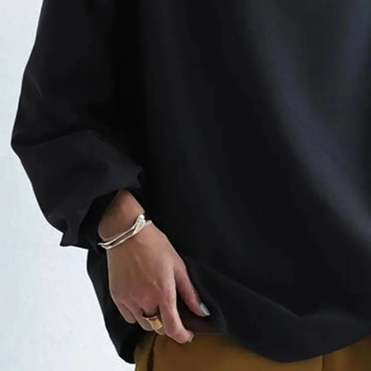 Women's Relaxed High Roll Collar Knit Sweater