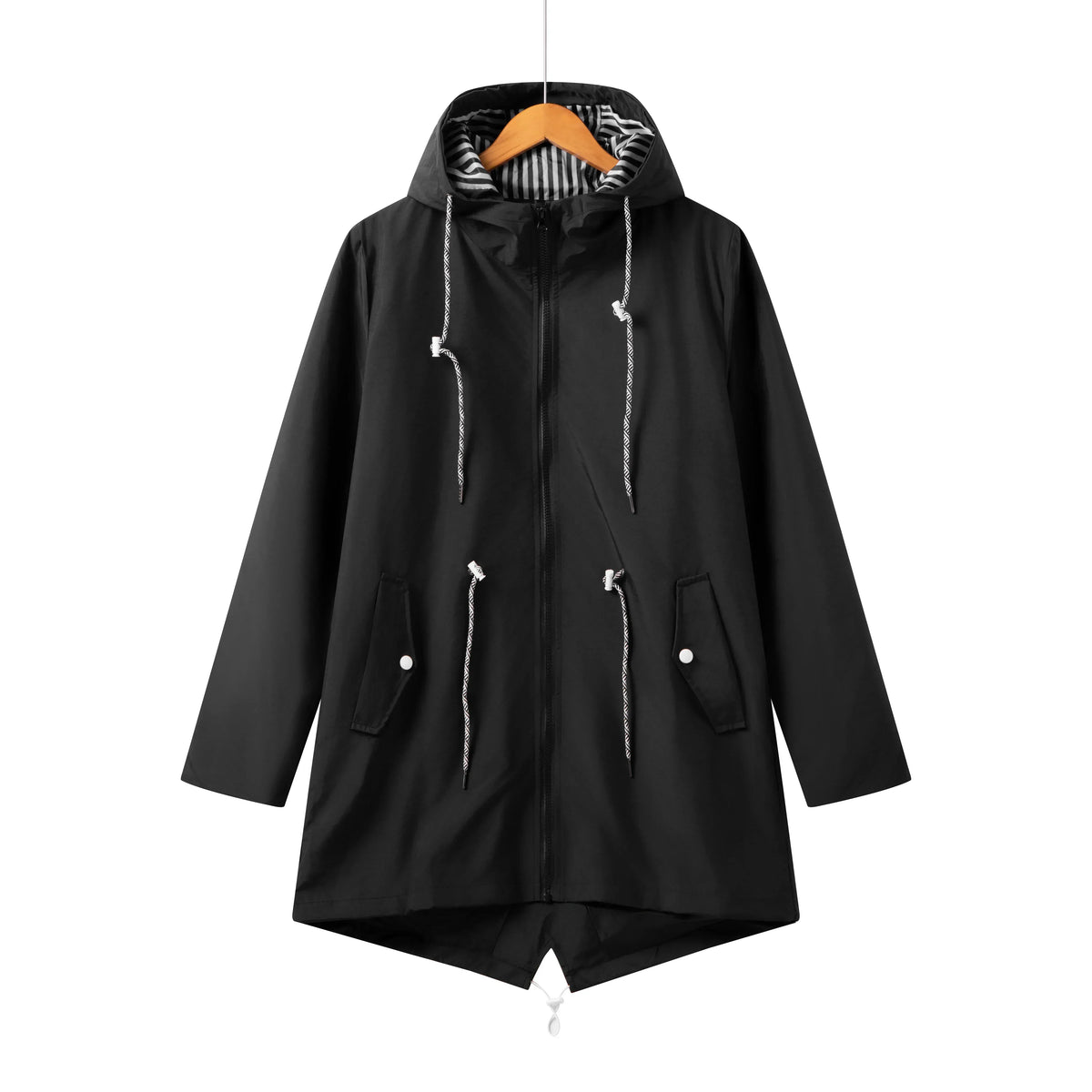 Women's Transitional Weather Parka with Hood and Zipper