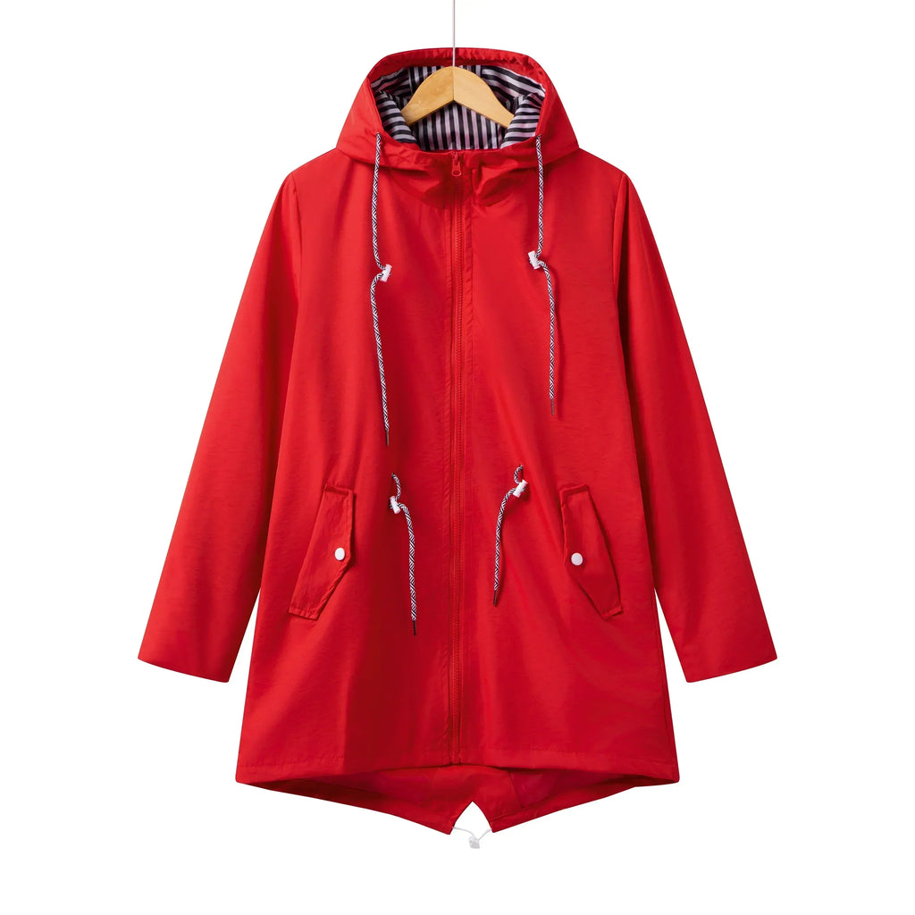 Women's Transitional Weather Parka with Hood and Zipper